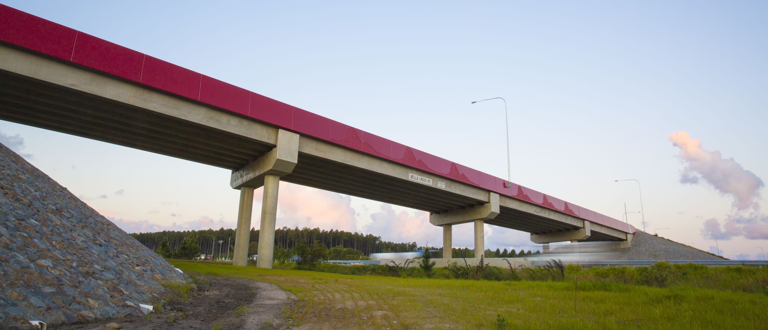 Bells Creek Road Overpass — civil infrastructure project by Golding Contractors